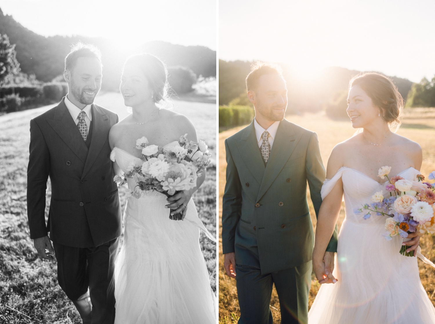 Photographe mariage Alsace – séance couple au coucher de soleil en Alsace