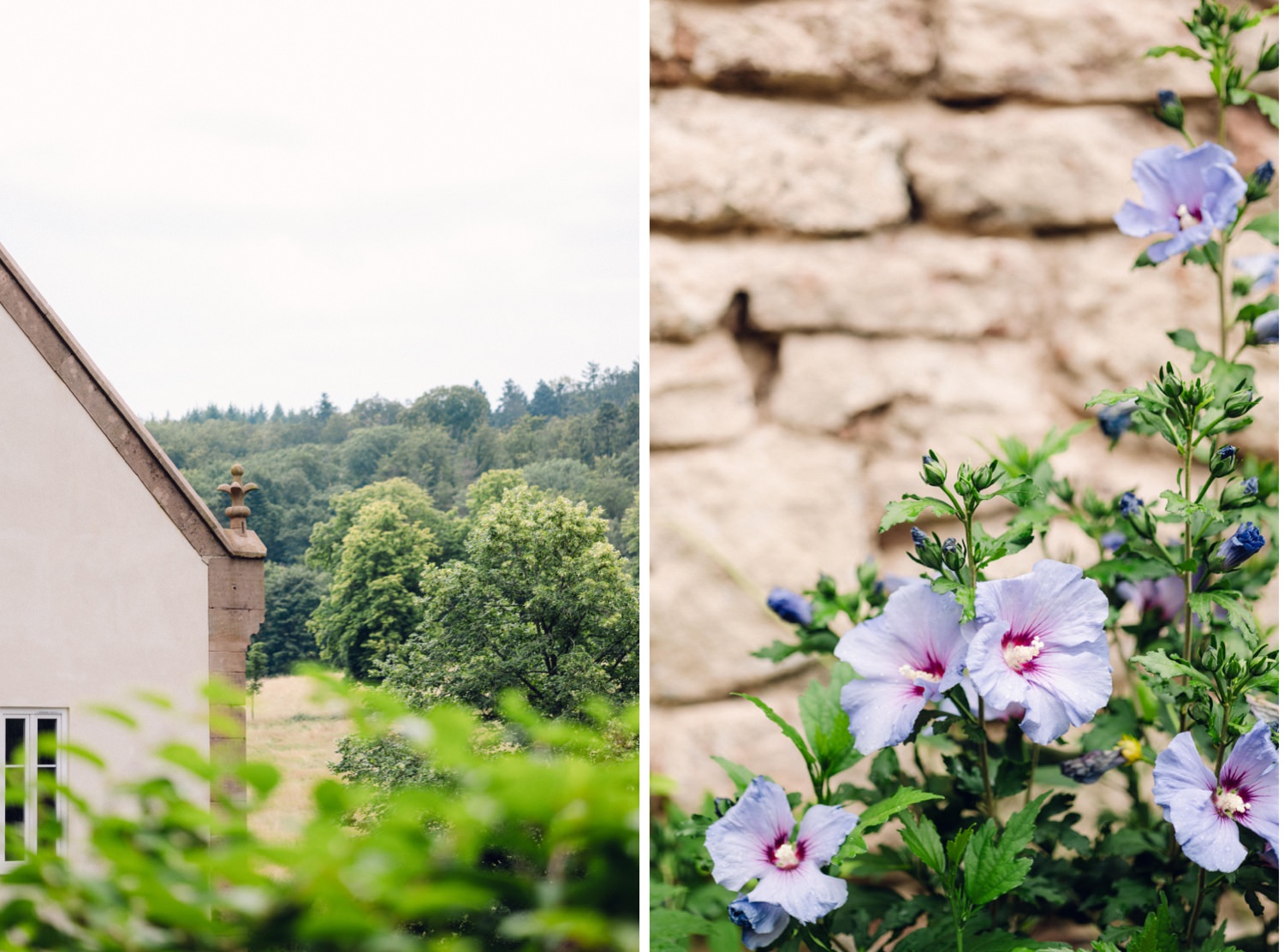 Vue du domaine de l'Orangerie du Manoir à Oberhaslach