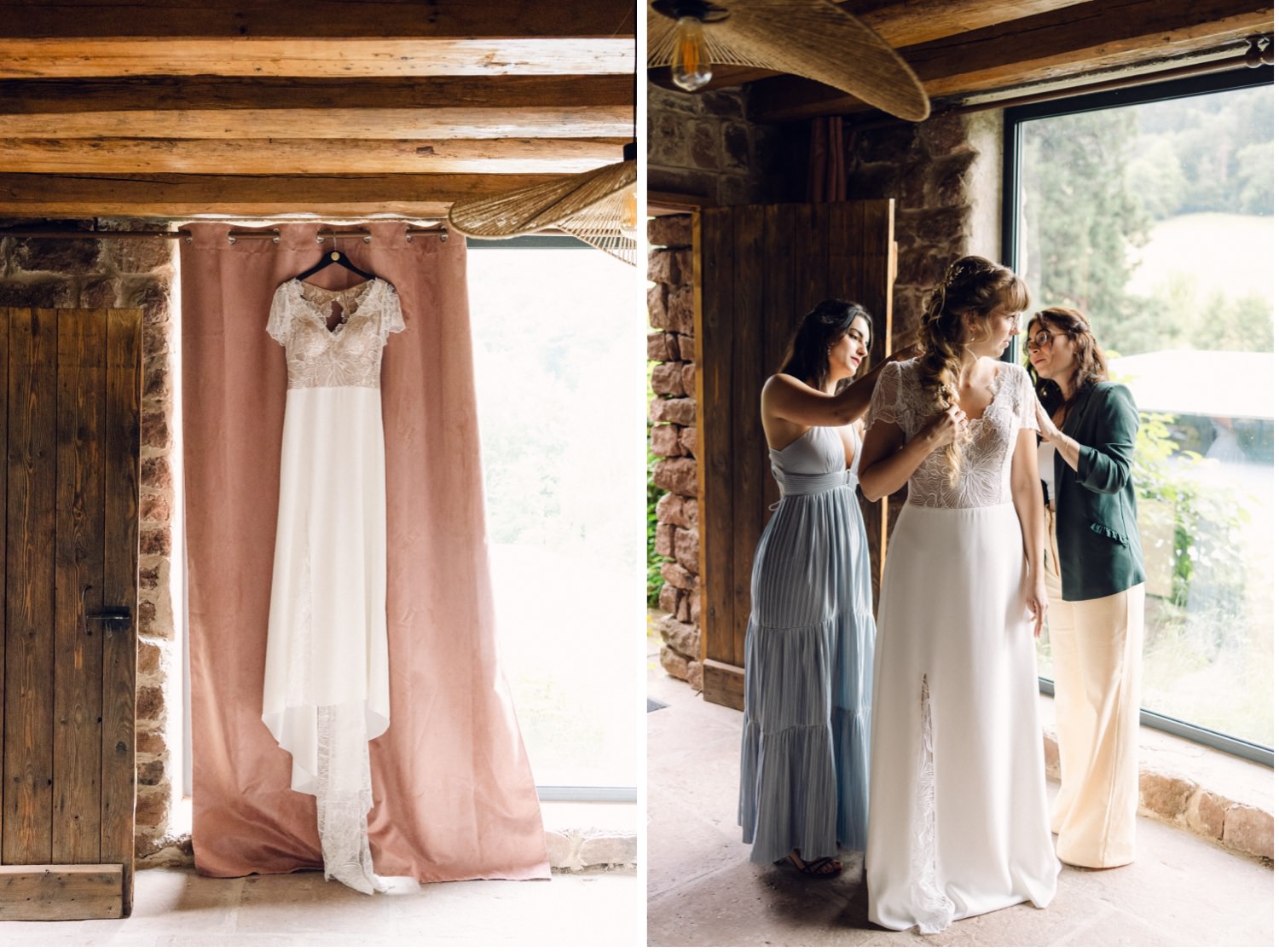 Habillage de la mariée
