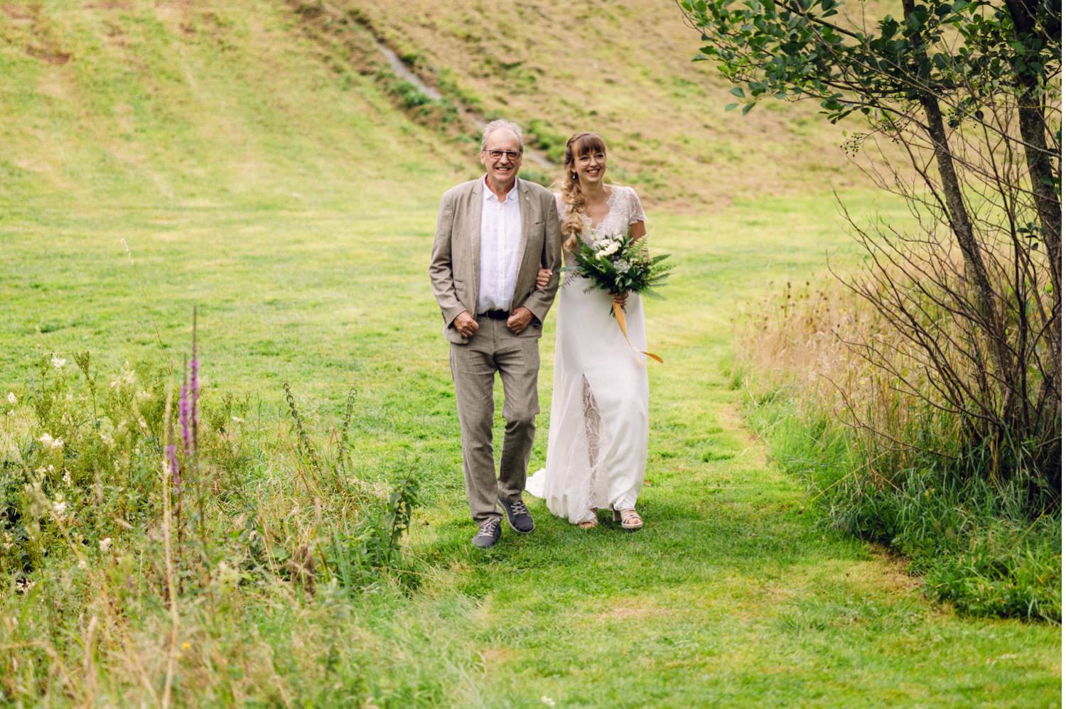 Entrée de la mariée avec son père