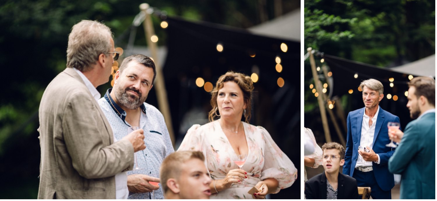 Verre partagé entre invités