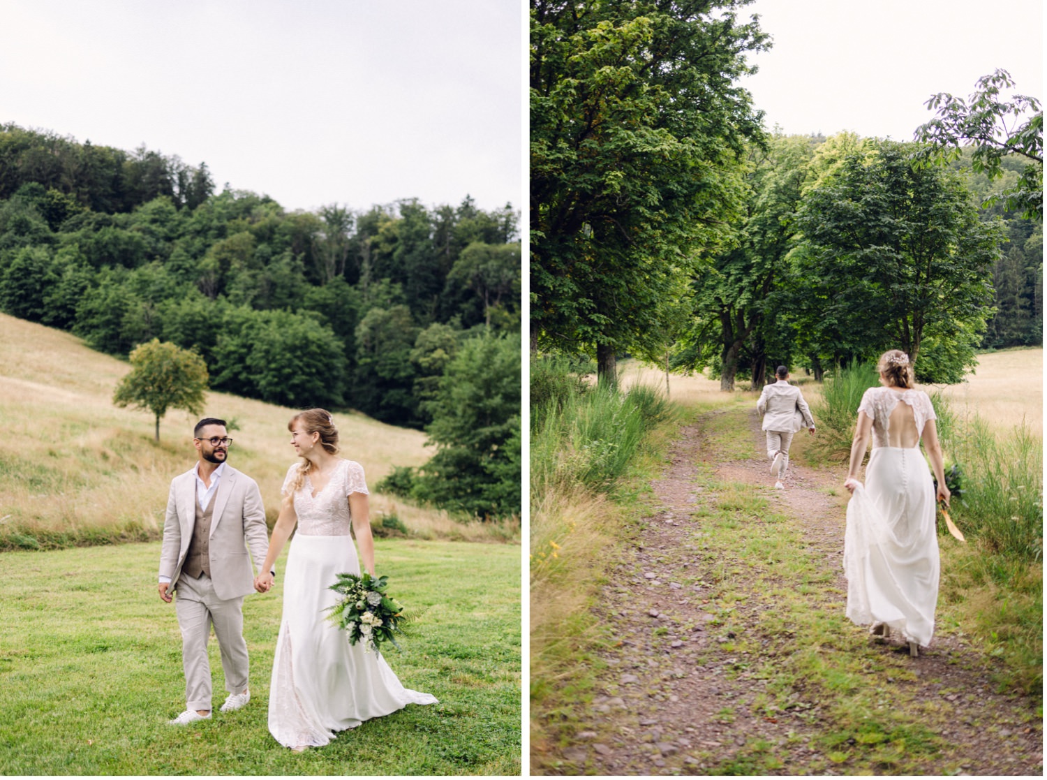 Mariés dans les prairies d'Oberhaslach